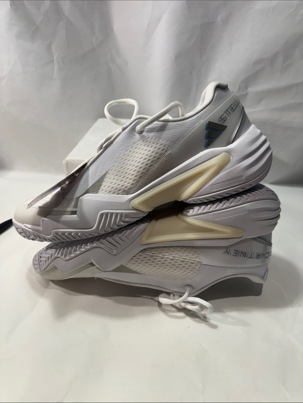 Adidas by Stella McCartney Barricade Tennis Shoes White Size 10 NWT